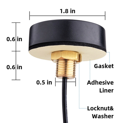 Outdoor 5dBi 4G LTE Cellular Antenna Low Profile 5G Omni Directional Screw Mount