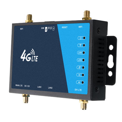 Wireless Industrial WiFi LTE Router 4 Detachable Antennas RJ45 Port