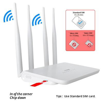 3G 4G LTE FDD TDD CAT4 2.4G 300Mbps WiFi CPE Modem For Home